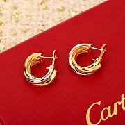 Fortok Cartier Trinity Earrings Gold - 3