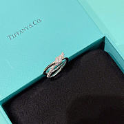 Fortok Tiffany & Co Knot with Diamonds Ring Silver - 3