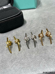 Fortok Tiffany & Co Knot with Diamonds Earrings Gold/ Silver/ Rose Gold - 1