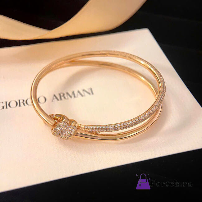 Fortok Tiffany & Co Knot with Diamonds Bracelet Gold - 1