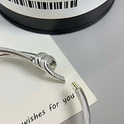 Fortok Tiffany & Co Knot with Diamonds Bracelet Silver - 6