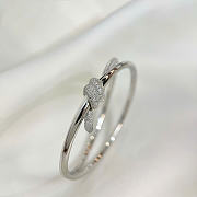 Fortok Tiffany & Co Knot with Diamonds Bracelet Silver - 5
