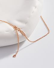 Fortok Tiffany & Co Knot with Purple Diamonds Necklace Rose Gold - 3