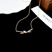 Fortok Tiffany & Co Knot Necklace Gold Silver with Diamonds - 4