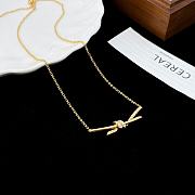 Fortok Tiffany & Co Knot Necklace Gold Silver with Diamonds - 3