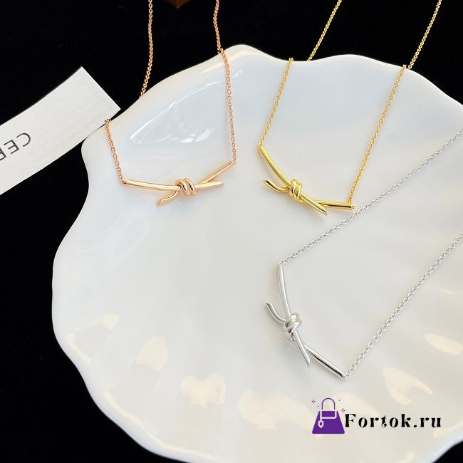 Fortok Tiffany & Co Knot Necklace Gold / Silver / Rose Gold - 1