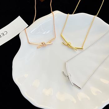 Fortok Tiffany & Co Knot Necklace Gold / Silver / Rose Gold