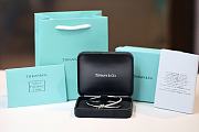 Fortok Tiffany & Co Knot with Green Diamonds Bracelet Silver - 1
