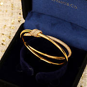 Fortok Tiffany & Co Knot with Diamonds Bracelet Silver/ Gold/ Rose Gold - 6