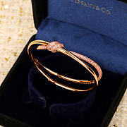 Fortok Tiffany & Co Knot with Diamonds Bracelet Silver/ Gold/ Rose Gold - 4