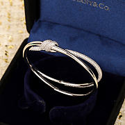 Fortok Tiffany & Co Knot with Diamonds Bracelet Silver/ Gold/ Rose Gold - 3