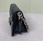 Fortok Coach Tabby Shoulder Bag 26 With Pillow Quilting Top Handle Black/ Silver 26cm - 4