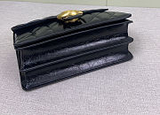 Fortok Coach Tabby Shoulder Bag 26 With Pillow Quilting Top Handle Black/ Brass 26cm - 3