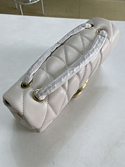 Fortok Coach Tabby Shoulder Bag 26 With Pillow Quilting Chalk/ Brass 26cm  - 4