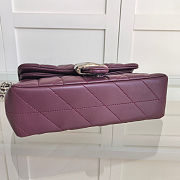 Fortok Coach Tabby Shoulder Bag 26 With Pillow Quilting Black Currant 26cm  - 5