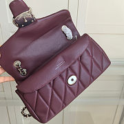 Fortok Coach Tabby Shoulder Bag 26 With Pillow Quilting Black Currant 26cm  - 3