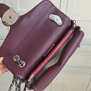 Fortok Coach Tabby Shoulder Bag 26 With Pillow Quilting Black Currant 26cm  - 2