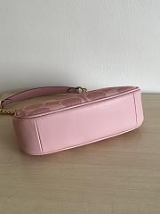 Fortok Teri Shoulder Bag In Signature Canvas Pink 24.5cm x 15.5cm x 7.5cm  - 6