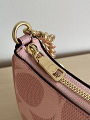 Fortok Teri Shoulder Bag In Signature Canvas Pink 24.5cm x 15.5cm x 7.5cm  - 3