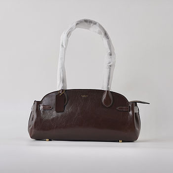 Fortok Coach Empire Carryall Bag 34 Soft Leather Maple/ Brass 34 cm ×15cm x12cm