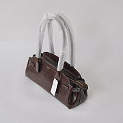 Fortok Coach Empire Carryall Bag 34 Soft Leather Maple/ Brass 34 cm ×15cm x12cm - 4