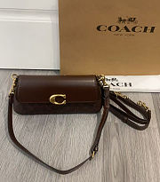 Fortok Coach Jet Shoulder Bag In Signature Canvas Brass 25 x 12 x 6 cm - 1