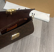 Fortok Coach Jet Shoulder Bag In Signature Canvas Brass 25 x 12 x 6 cm - 6