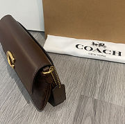 Fortok Coach Jet Shoulder Bag In Signature Canvas Brass 25 x 12 x 6 cm - 3