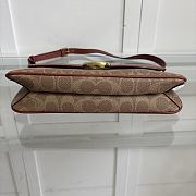 Fortok Coach Jet Shoulder Bag In Signature Canvas Brass/Tan Caramel 25 x 12 x 6 cm - 4