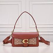 Fortok Coach Tabby Shoulder Bag 26 In Signature Canvas Brass/Tan/Rust 26*15*7.5cm  - 1
