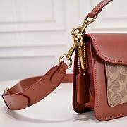 Fortok Coach Tabby Shoulder Bag 26 In Signature Canvas Brass/Tan/Rust 26*15*7.5cm  - 5
