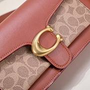 Fortok Coach Tabby Shoulder Bag 26 In Signature Canvas Brass/Tan/Rust 26*15*7.5cm  - 2