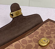 Fortok Coach Tabby Shoulder Bag 26 In Signature Canvas Brass/Maple 26*15*7.5cm  - 3