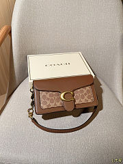 Fortok Coach Tabby Shoulder Bag 26 In Signature Canvas Flower t 26*15*7.5cm - 1