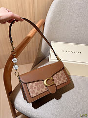 Fortok Coach Tabby Shoulder Bag 26 In Signature Canvas Flower t 26*15*7.5cm - 3