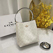 Fortok Coach Mollie Bucket Bag 22 In Signature Canvas 20*22cm  - 1