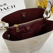 Fortok Coach Mollie Bucket Bag 22 In Signature Canvas 20*22cm  - 4