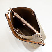 Fortok Coach Mollie Bucket Bag 22 In Signature Canvas Tan 20*22cm - 2