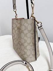 Fortok Coach Mollie Bucket Bag 22 In Signature Canvas Brown 20*22cm - 2