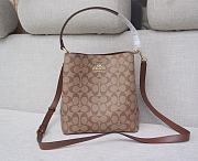 Fortok Coach Mollie Bucket Bag 22 In Signature Canvas Maple 20*22cm - 1