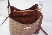 Fortok Coach Mollie Bucket Bag 22 In Signature Canvas Maple 20*22cm - 6