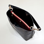 Fortok Coach Mollie Bucket Bag 22 In Signature Canvas Black 20*22cm - 6