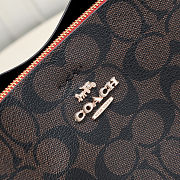 Fortok Coach Mollie Bucket Bag 22 In Signature Canvas Black 20*22cm - 3
