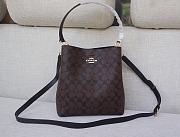 Fortok Coach Mollie Bucket Bag 22 In Signature Canvas Black/Brown 20*22cm - 1