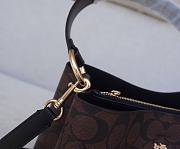 Fortok Coach Mollie Bucket Bag 22 In Signature Canvas Black/Brown 20*22cm - 4