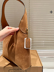 Fortok Coach Brooklyn Shoulder Bag 28 In Suede 28-28-8cm - 5