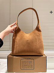 Fortok Coach Brooklyn Shoulder Bag 28 In Suede 28-28-8cm - 3
