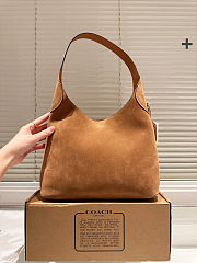 Fortok Coach Brooklyn Shoulder Bag 28 In Suede 28-28-8cm - 2