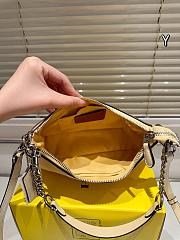 Fortok Teri Shoulder Bag In Signature Canvas Tan 24.5cm x 15.5cm x 7.5cm - 2