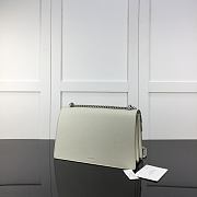 Fortok Gucci Dionysus small shoulder bag in white leather 28x18x9cm - 6